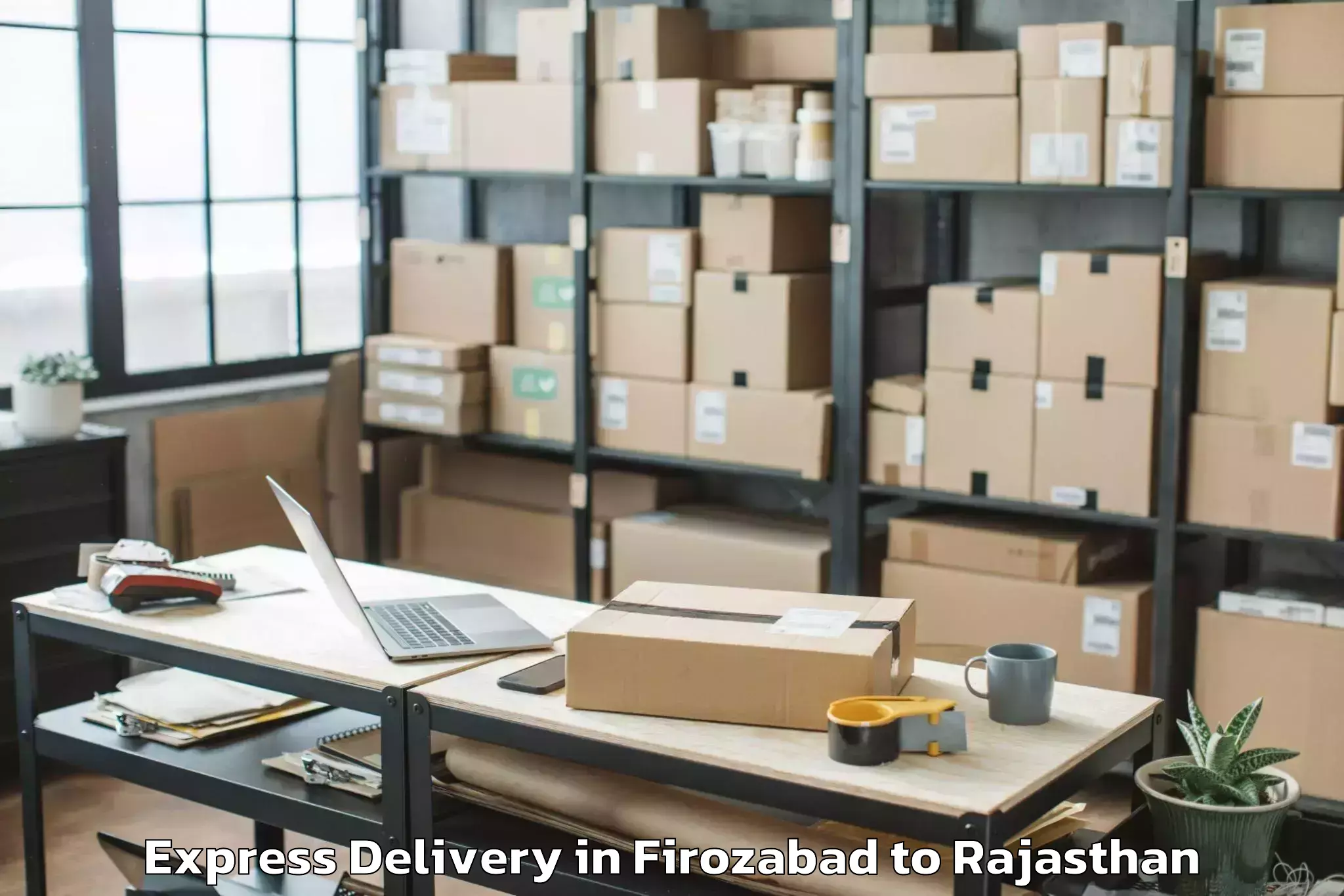 Book Firozabad to Geetanjali University Udaipur Express Delivery Online